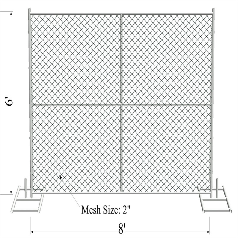 Custom chain link fence panels