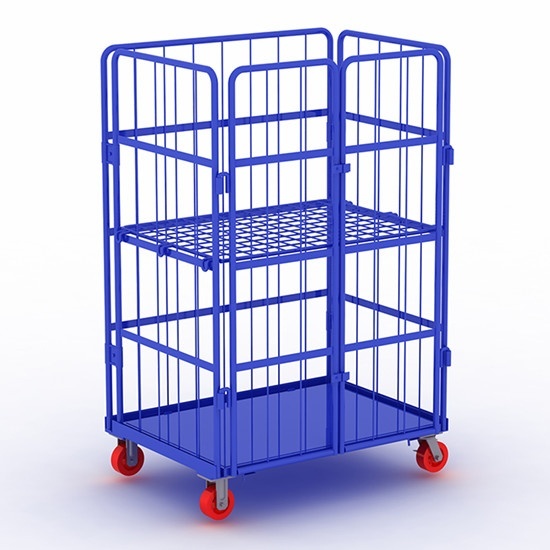 Roll Storage Cage Industrial Container for Material Handling