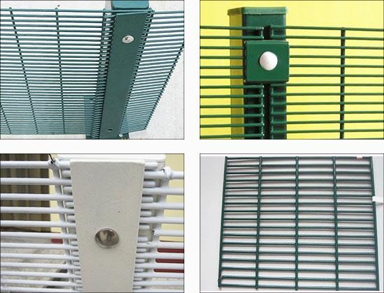 South Africa Clearvu Fence 358 Security Mesh Fencing / Security 358 Clearvu Anti Climb Prison Fences