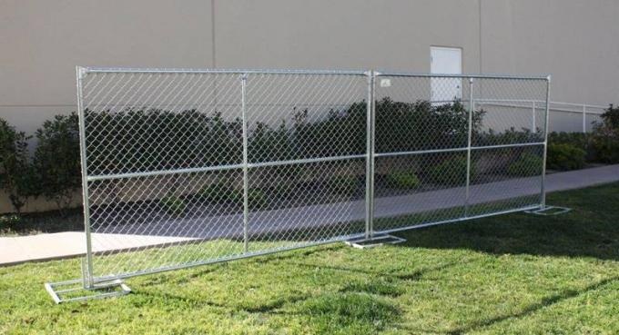Galvanized chain link fence barrier will be made in several minutes.