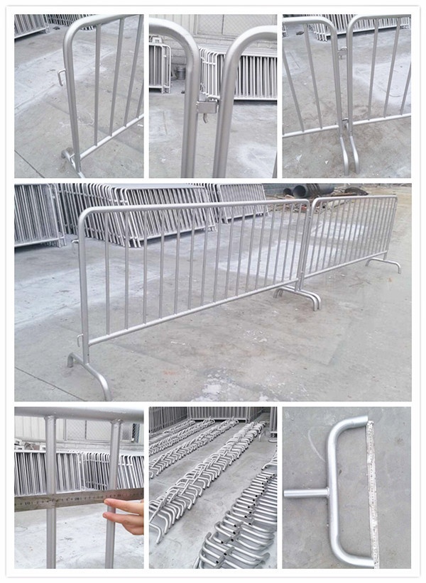customized metal crowd control barrier, portable barricades, pedestrian barriers