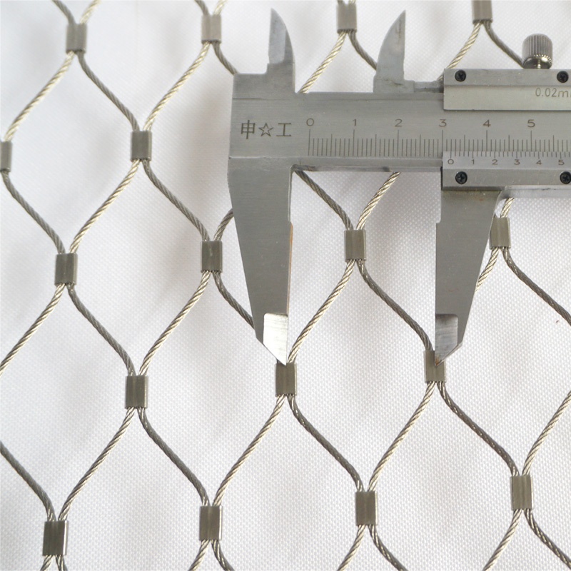Stainless Steel Wire Rope Mesh 100*100mm Cable Mesh Green Plant Climbing Trellis Wall Mesh For Garden