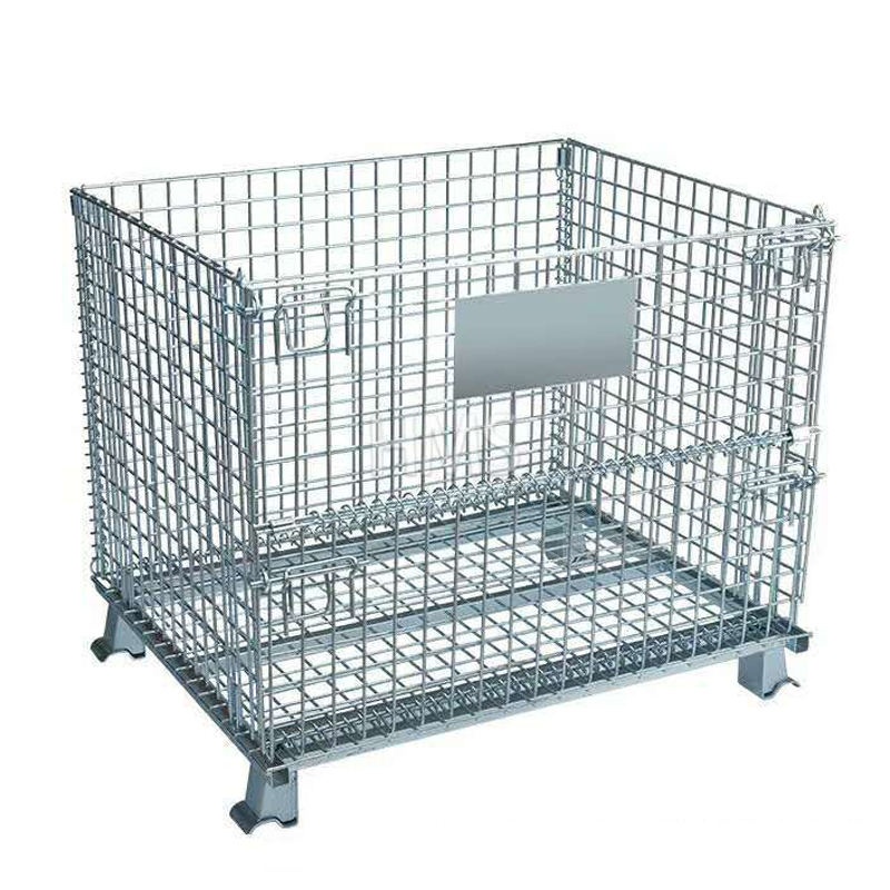 Warehouse Box Metal Bin Storage European Pet Preform Cap Weld Wire Mesh Container