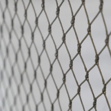 Stainless steel knotted rope mesh